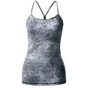 Lululemon Power Y Tank, Luon Spray Jacquard White Black, Suspected Size Small